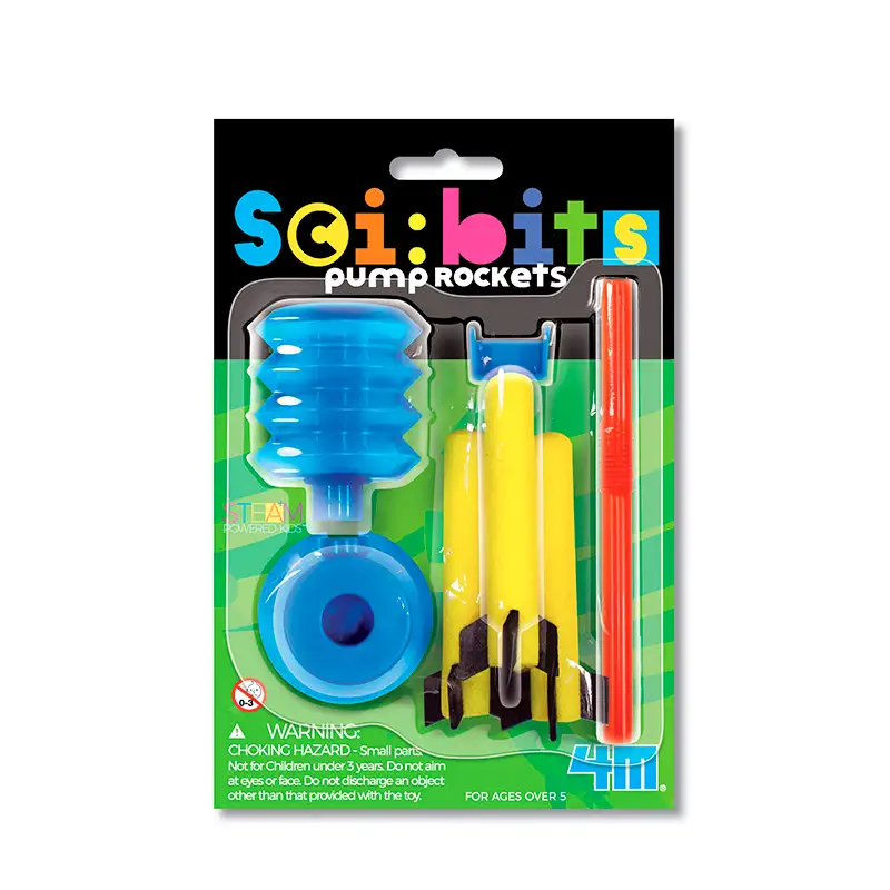 4M Pump Rockets 3204 Set de Micro Lanzacohetes de Espuma