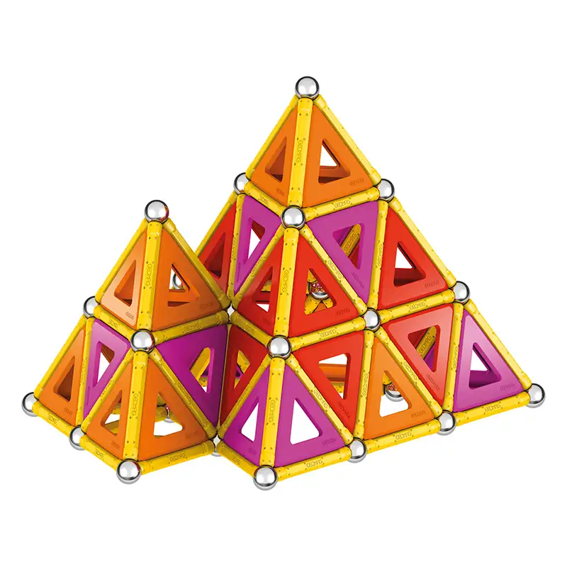 Geomag Classic #192 Set De Cubos Magneticos Reciclados Masterbox Warm 388 Pcs
