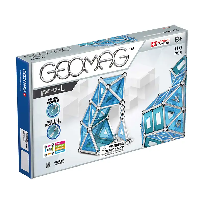 Geomag Pro-L #024 Set De Cubos Magneticos Paneles Multicolor 110 Pcs