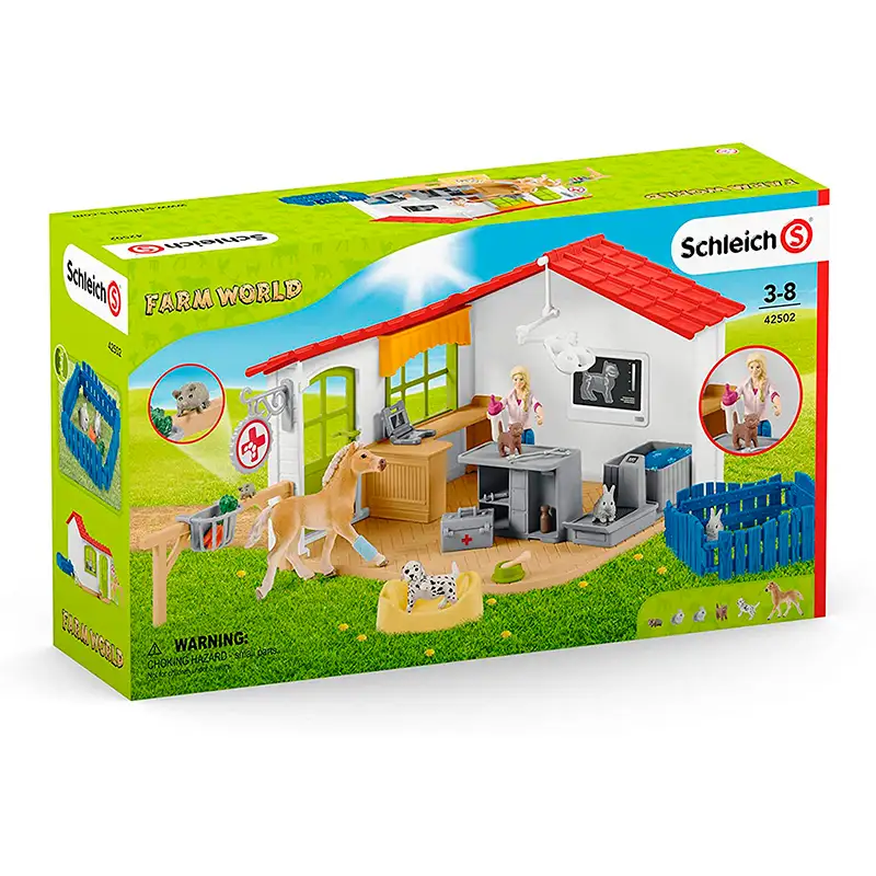Schleich Farm World 42502 Consulta De Veterinario Con Mascotas