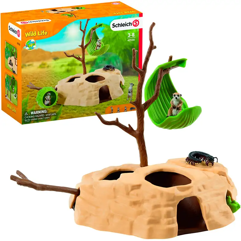Schleich Vida Salvaje 42595 Lugar De Reunion De Suricatas