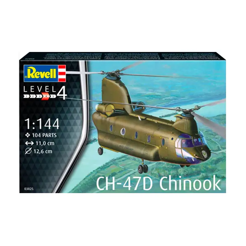 Revell Model 3825 Helicopetero Boeing Ch-47D Chinook Escala 1/144