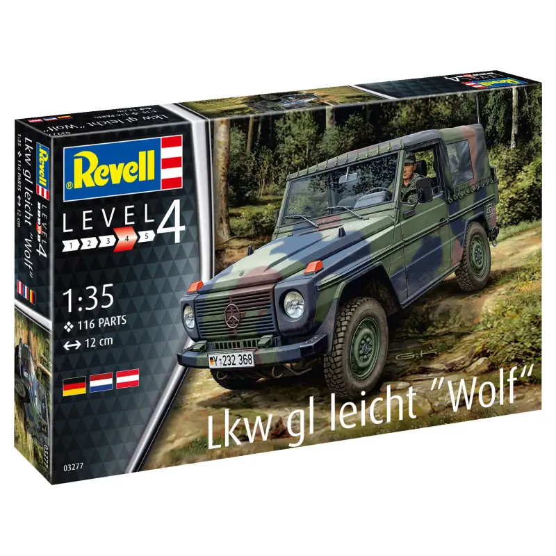 REVELL Model Kit 03277 Vehiculo LKW gl. leicht Wolf Escala 1/35