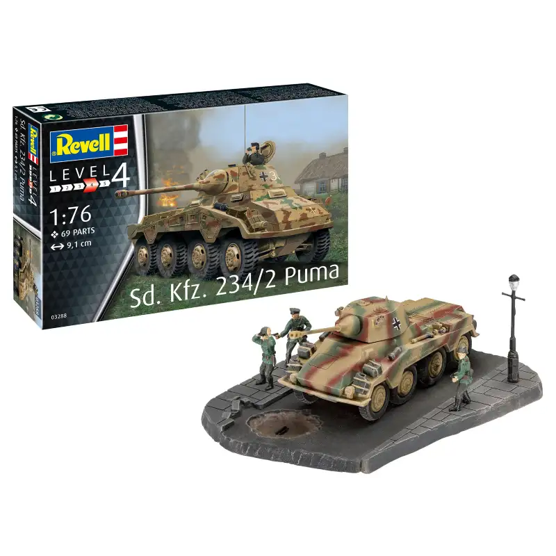 Revell Model 03288 Tanque Sd.Kfz. 234/2 Puma Escala 1/76