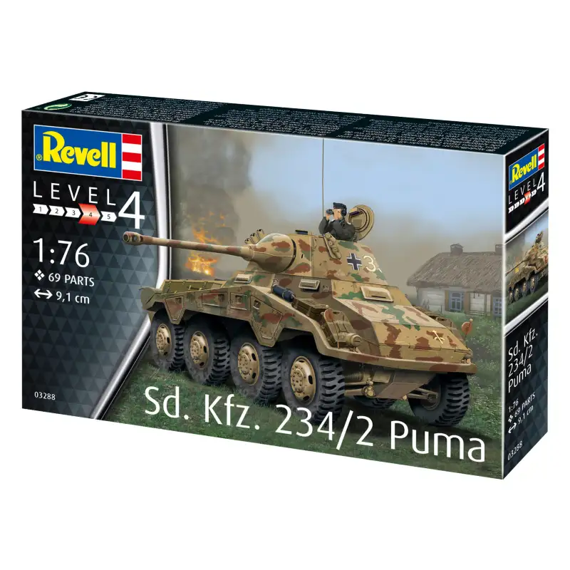 Revell Model 03288 Tanque Sd.Kfz. 234/2 Puma Escala 1/76