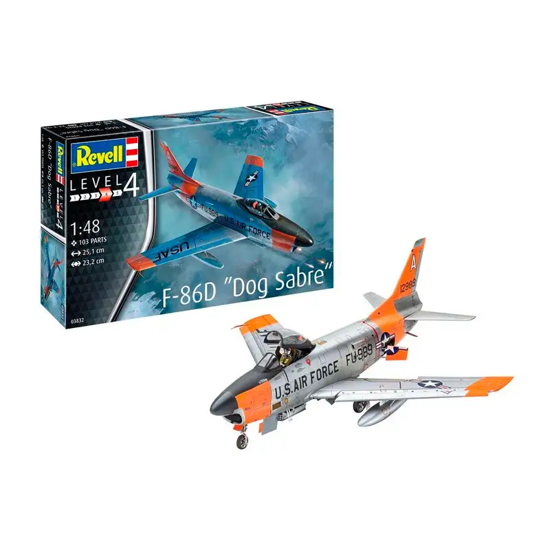 Revell Model Set63832 Avion F-86D Dog Sabre Escala 1/48