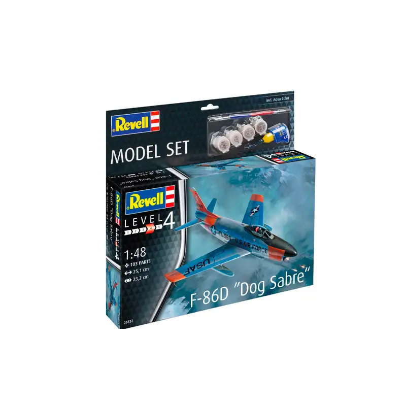 Revell Model Set63832 Avion F-86D Dog Sabre Escala 1/48