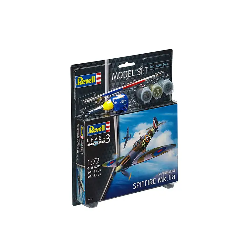 Revell Model Set63953 Avion Spitfire Mk.Iia Escala 1/72