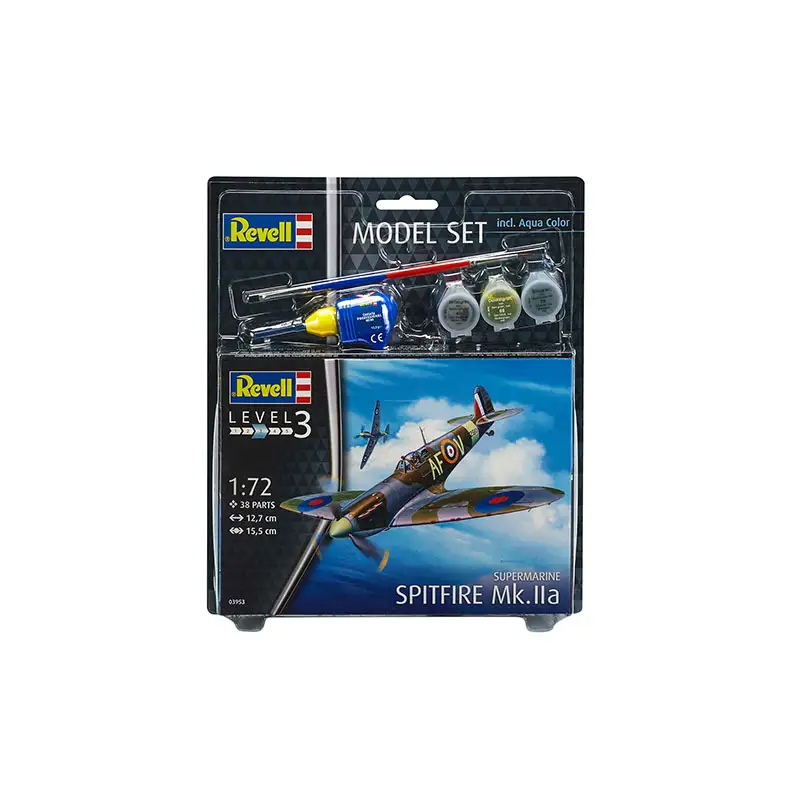 Revell Model Set63953 Avion Spitfire Mk.Iia Escala 1/72