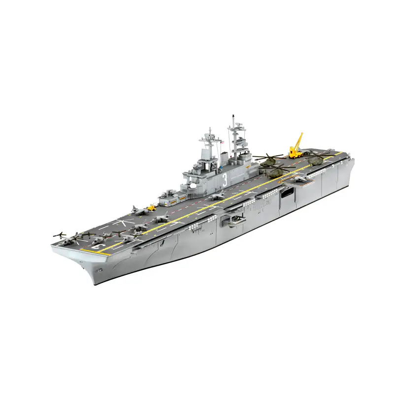 Revell Model Set65178 Barco Assault Carrier Uss Wasp Class Escala 1/700