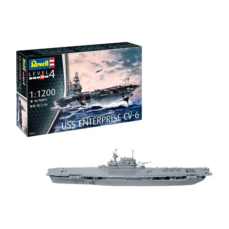 Revell Model Set65824 Uss Enterprise Escala 1/1200