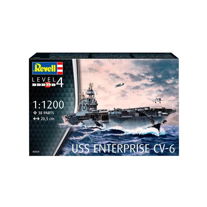 Revell Model Set65824 Uss Enterprise Escala 1/1200