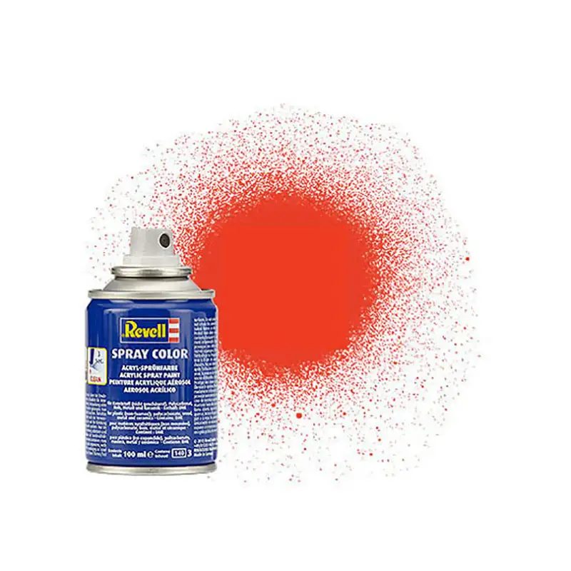 REVELL Accesorio Estandar 34125 Spray Color Aerosol Acrilico Naranja Lum Mate 100ml