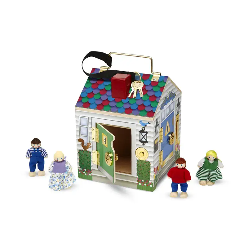 Melissa & Doug Pretender Y Jugar 12505 Wooden Doorbell House