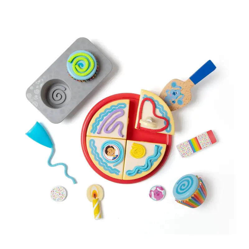 MELISSA & DOUG Pretender y Jugar 33018 Juego de Fiesta de Cumplea–os Las pistas de Blue
