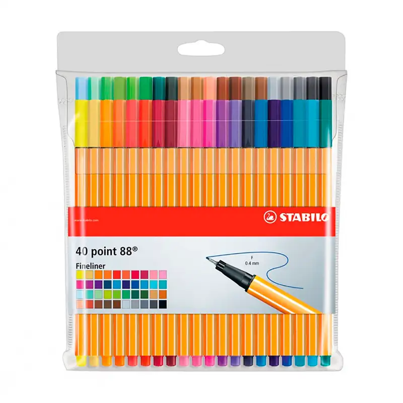 Stabilo 8840-1 Marcadores Point 88 Blister 40 Colores