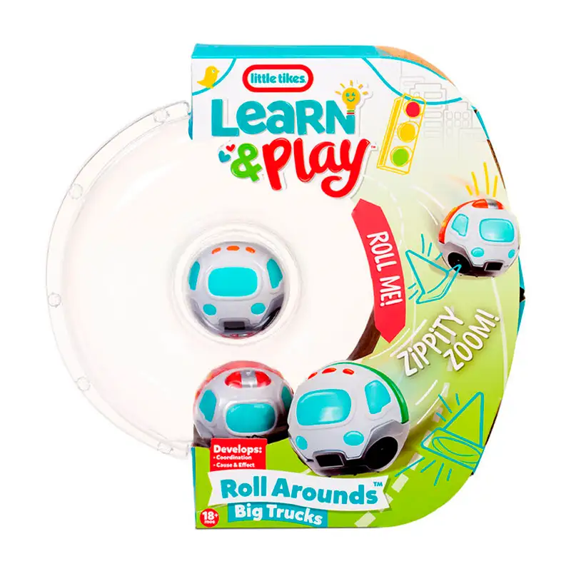 Little Tikes Exterior 658495 Learn & Play Roll Arounds Vehiculo Paquete De 2 Camiones