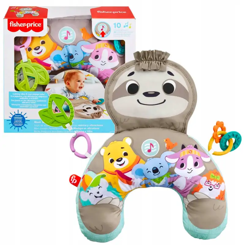 Mattel Fisher Price Grr01 Cojin De Actividades Oso Perezoso