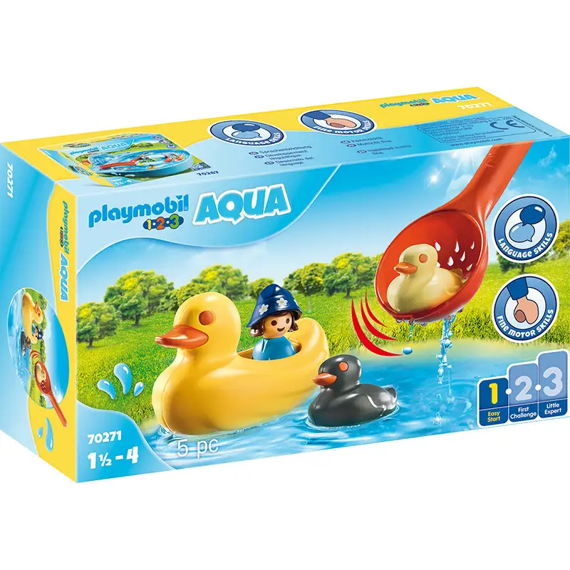 PLAYMOBIL Aqua 70271 Familia de Patos para Pescar