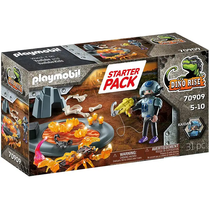 Playmobil Starter Pack 70909 Lucha Contra El Escorpion De Fuego