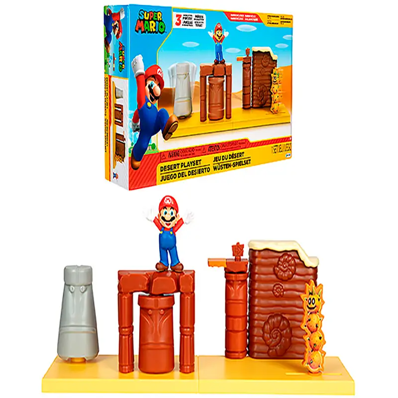 Jakks Pacific Nintendo 406184 Set De Figuras Super Mario Desert