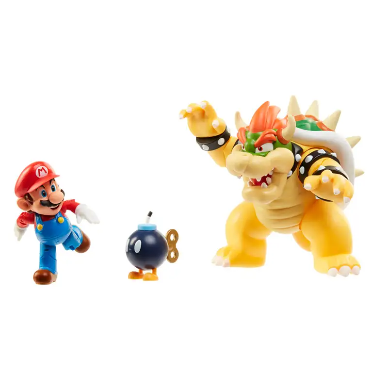 Jakks Pacific Nintendo 64512-4L Set De Figuras Mario Vs. Bowser