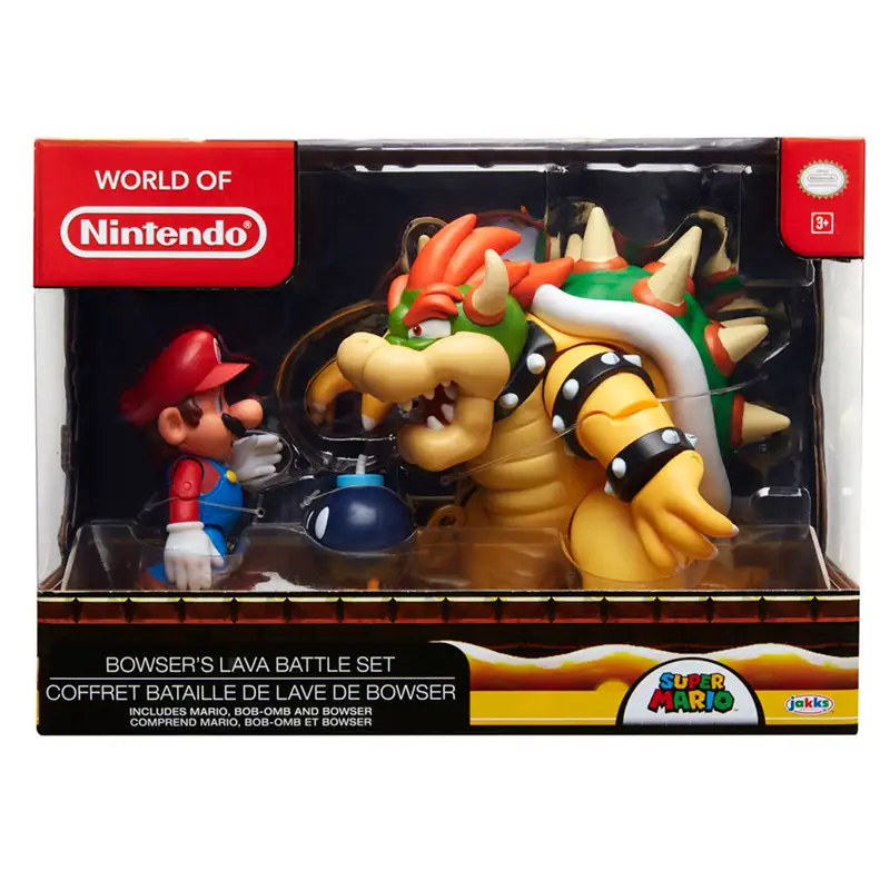 Jakks Pacific Nintendo 64512-4L Set De Figuras Mario Vs. Bowser