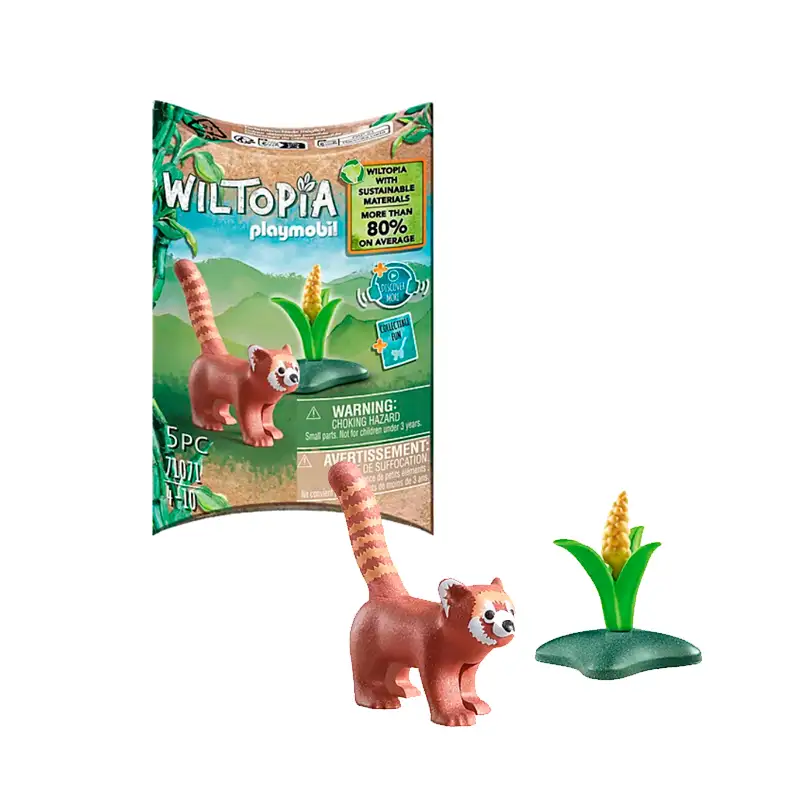 Playmobil Wonderful Planet 71071 Figura De Panda Rojo