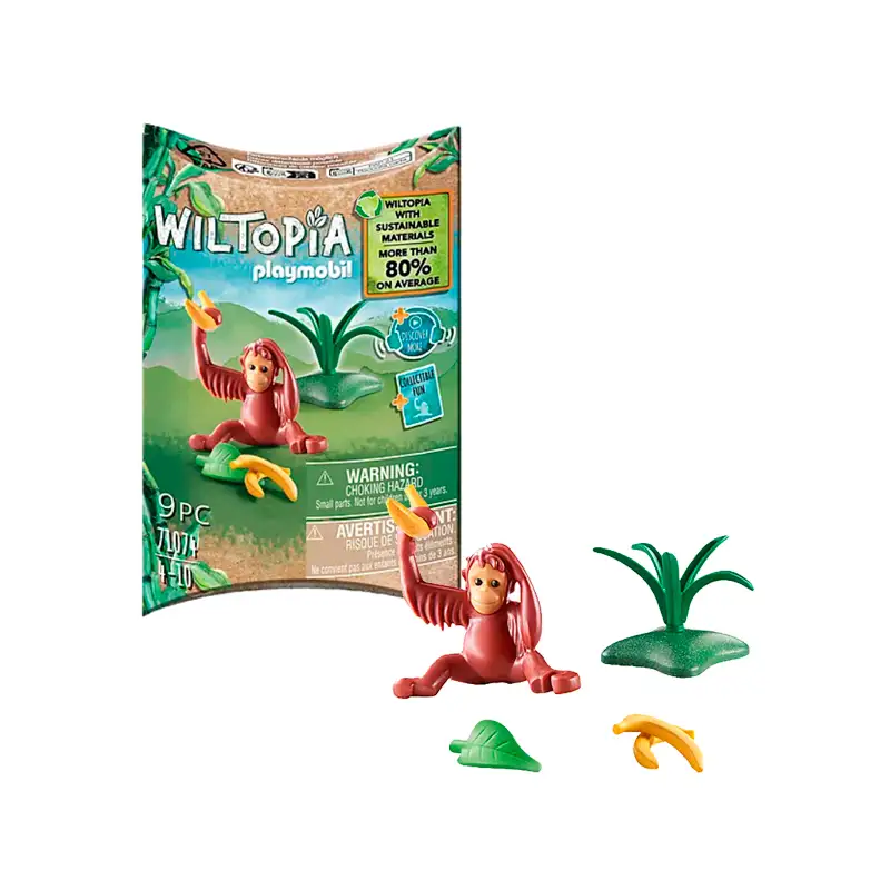PLAYMOBIL Wonderful Planet 71074 Figura de Orangutan Bebe
