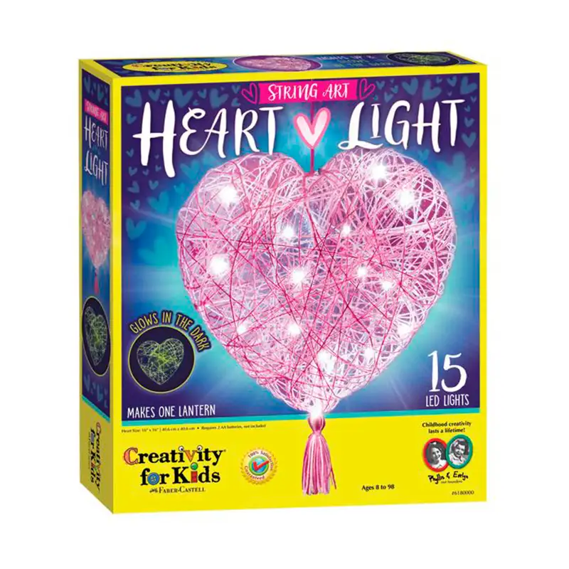 Creativity For Kids String Art 6180000 Kit De Corazon Con Luces Led