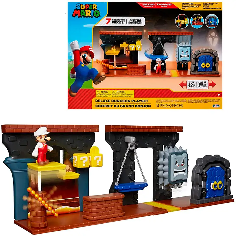 Jakks Pacific Nintendo 85993-4L-Pkr1 Set De Figuras Super Mario Dungeon
