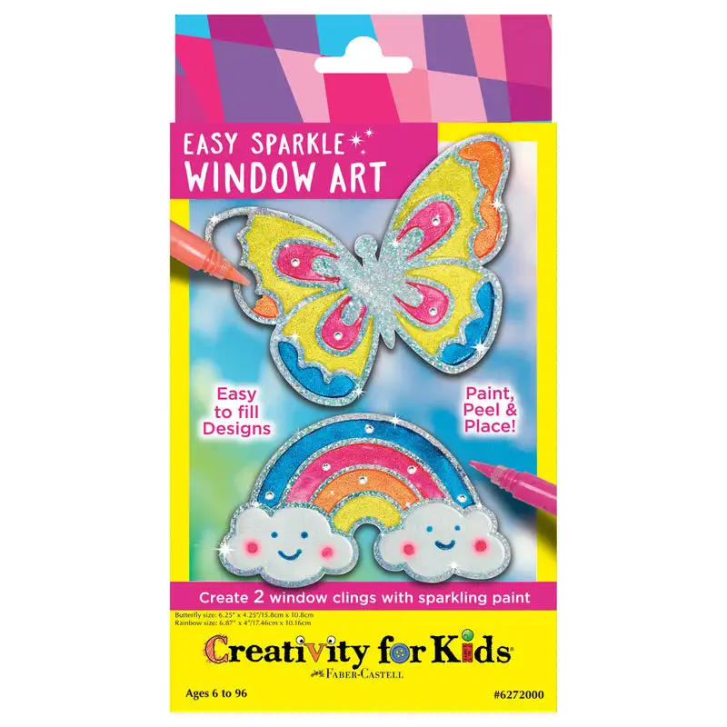 Creativity For Kids 6272000 Window Art Mariposa Arcoiris
