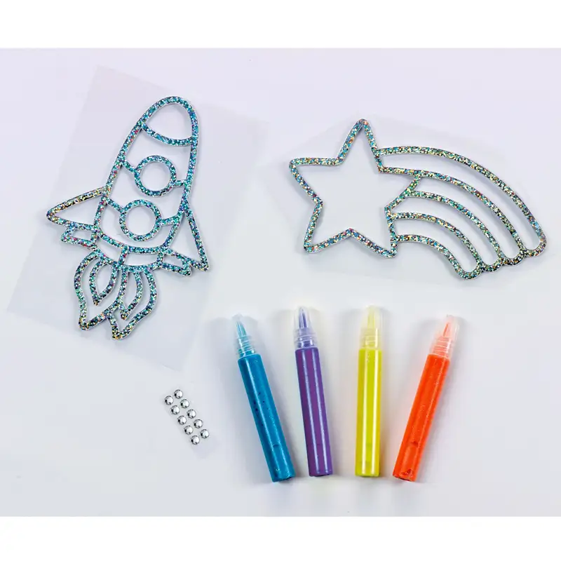 CREATIVITY FOR KIDS 6292000 Window Art Viaje al Espacio