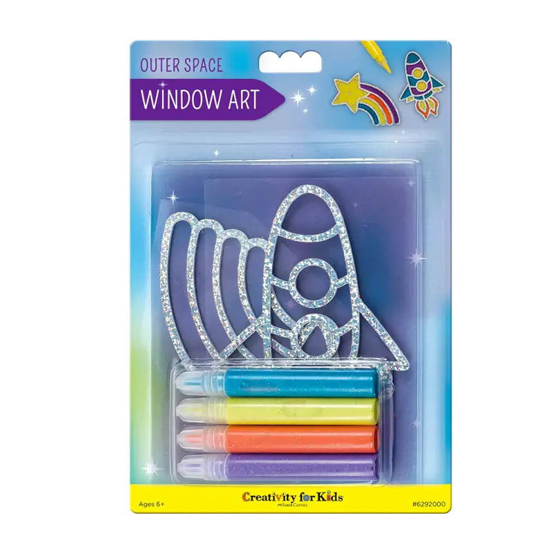 CREATIVITY FOR KIDS 6292000 Window Art Viaje al Espacio