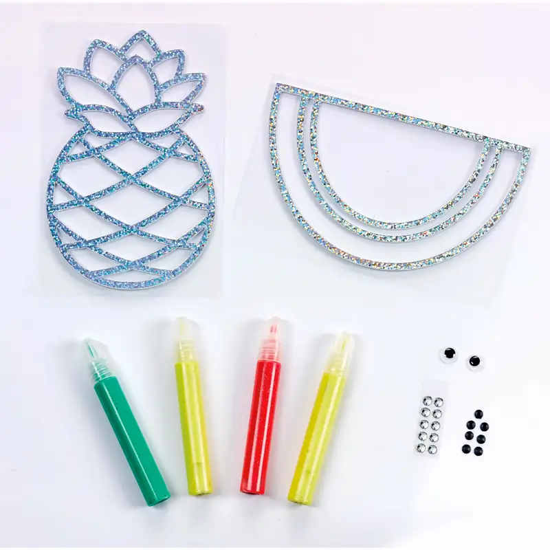 CREATIVITY FOR KIDS 6295000 Window Art Frutas Tropicales