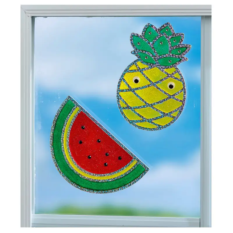 CREATIVITY FOR KIDS 6295000 Window Art Frutas Tropicales