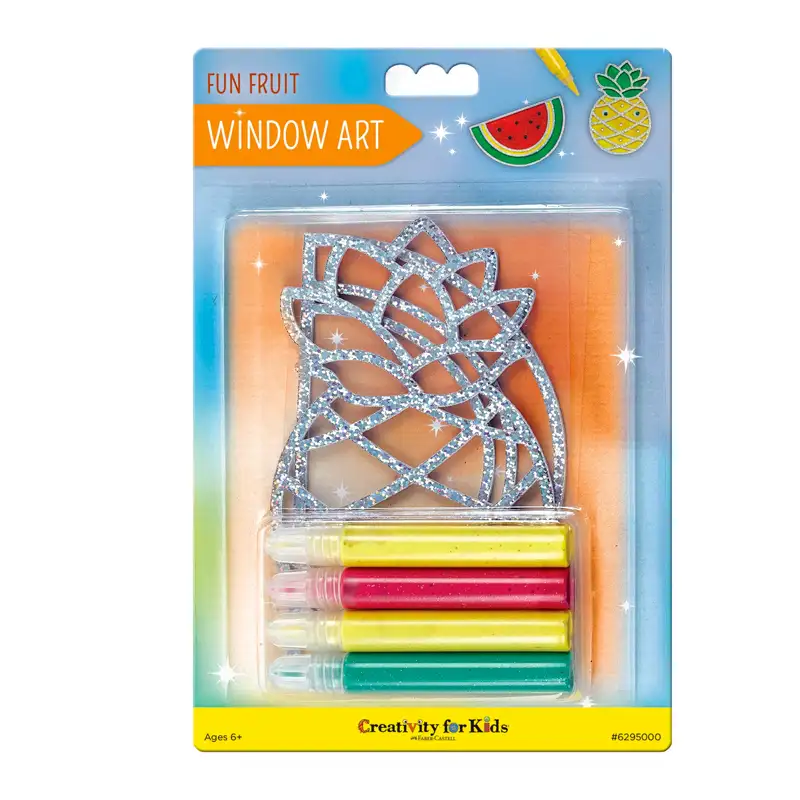CREATIVITY FOR KIDS 6295000 Window Art Frutas Tropicales
