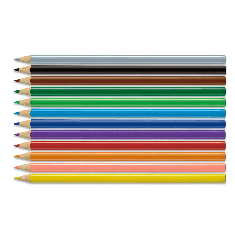 FABER CASTELL Eco Pencils 9120512 Paquete de 12 Crayones Triangulares