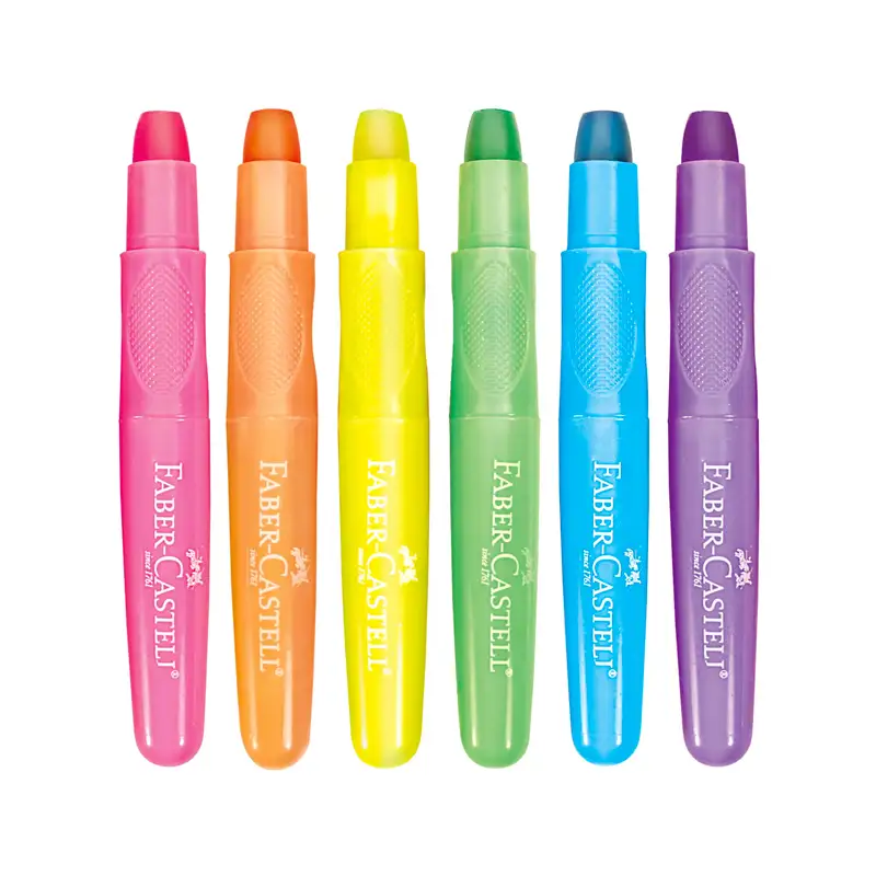 Faber Castell FC14317 Paquete De 6 Crayones Gel Neon