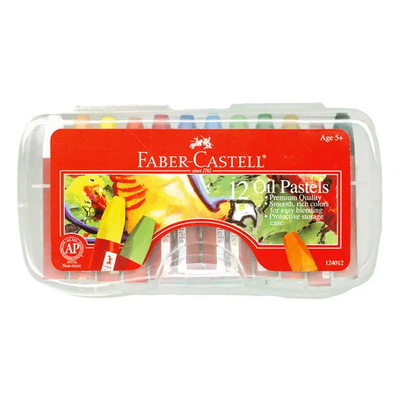 Faber Castell FC124012 Estuche De 12 Crayones Pastel Al Oleo