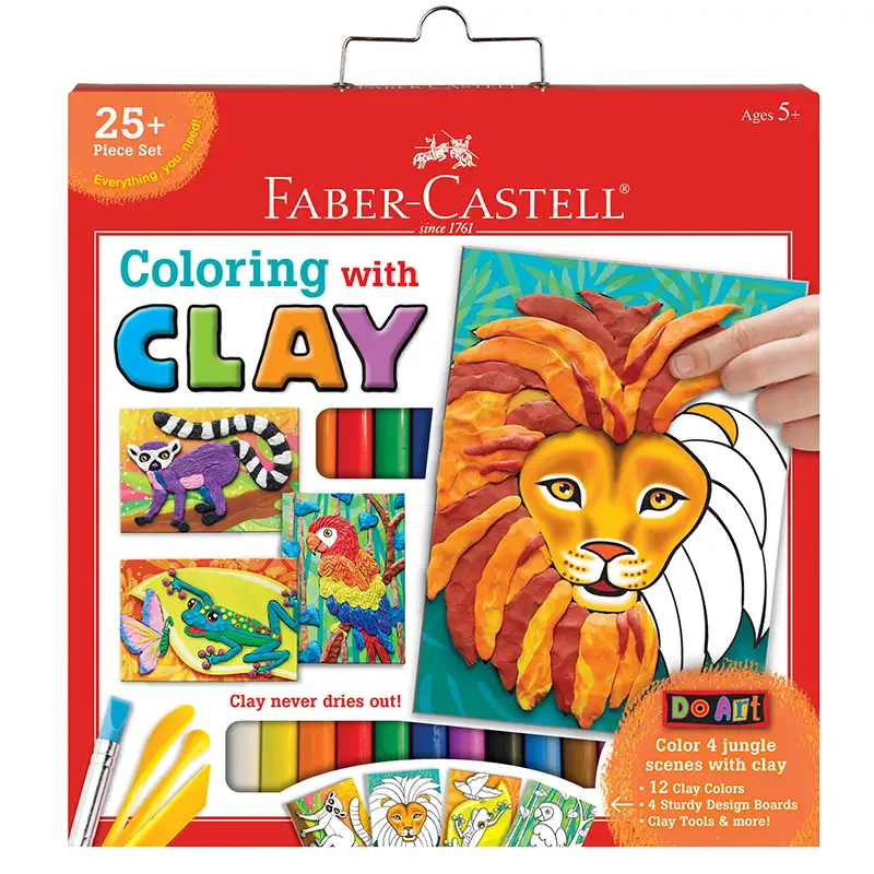 FABER CASTELL Coloring With Clay 1432920 Kit de Creatividad