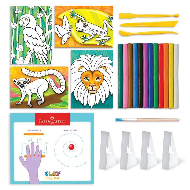 FABER CASTELL Coloring With Clay 1432920 Kit de Creatividad