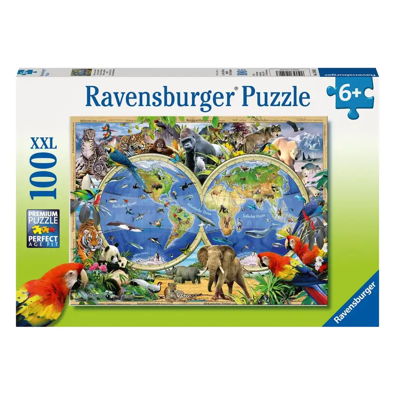 Ravensburger Rompecabezas Para Niños 10540 3 Mundo De Animales 100 Piezas