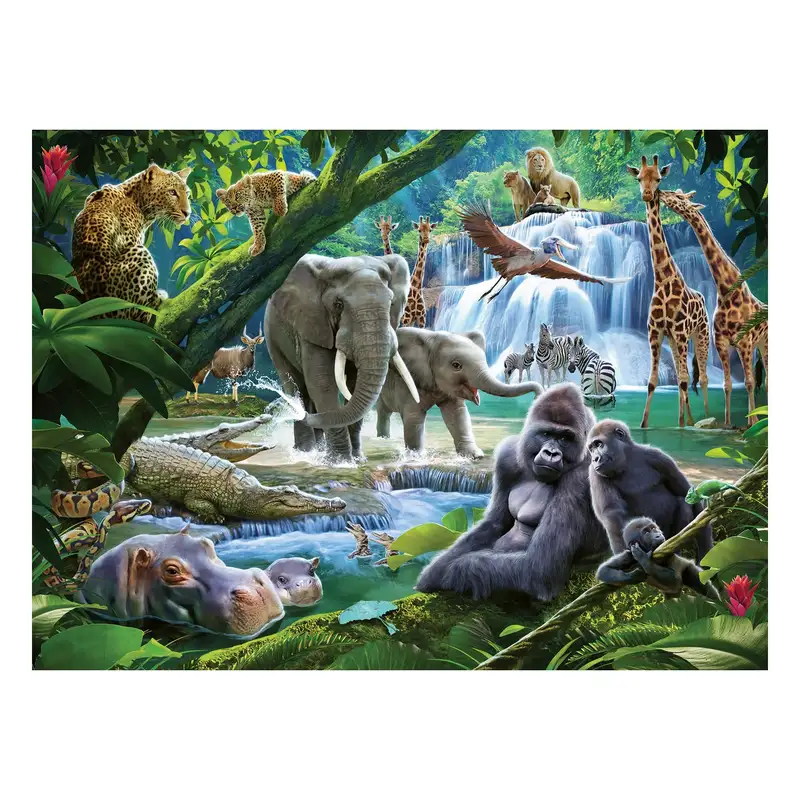 Ravensburger Rompecabezas Para Niños 12970 6 Familias De La Jungla 100 Piezas