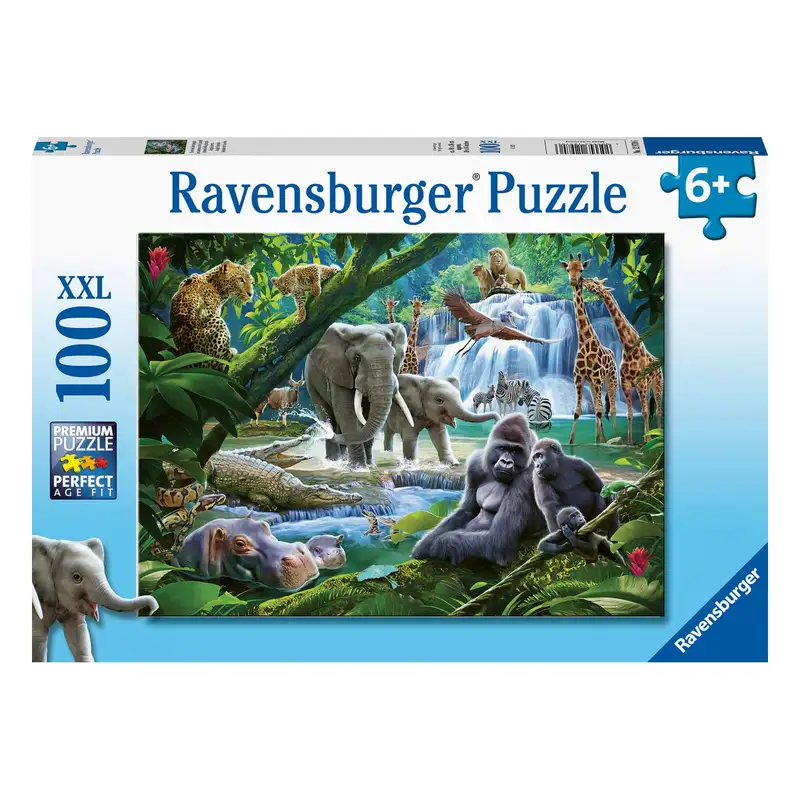 Ravensburger Rompecabezas Para Niños 12970 6 Familias De La Jungla 100 Piezas