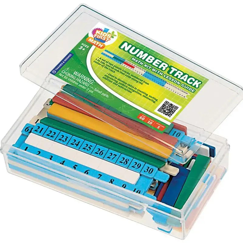 THAMES & KOSMOS STEM 568002 Number Track Math Kit with Lesson Guide