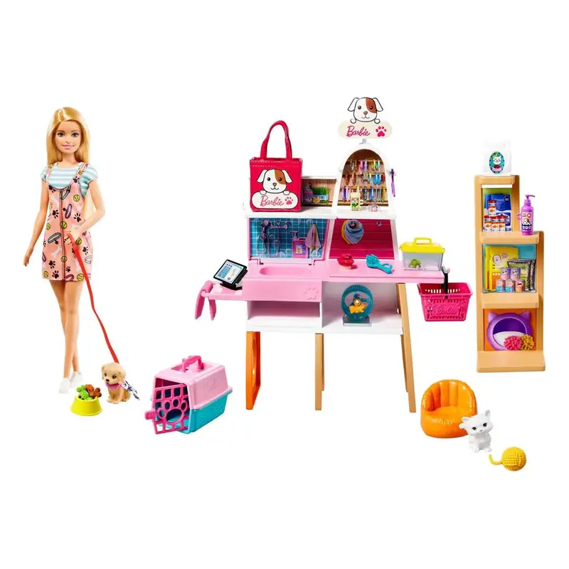 Mattel Barbie Grg90 Muñeca Tienda Para Mascotas