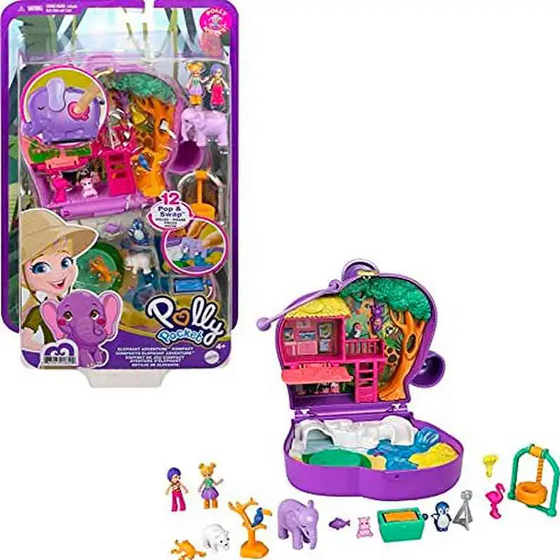 Mattel Polly Pocket Hcg17 Big Pocket World Juego Escenario Brillo Compacto