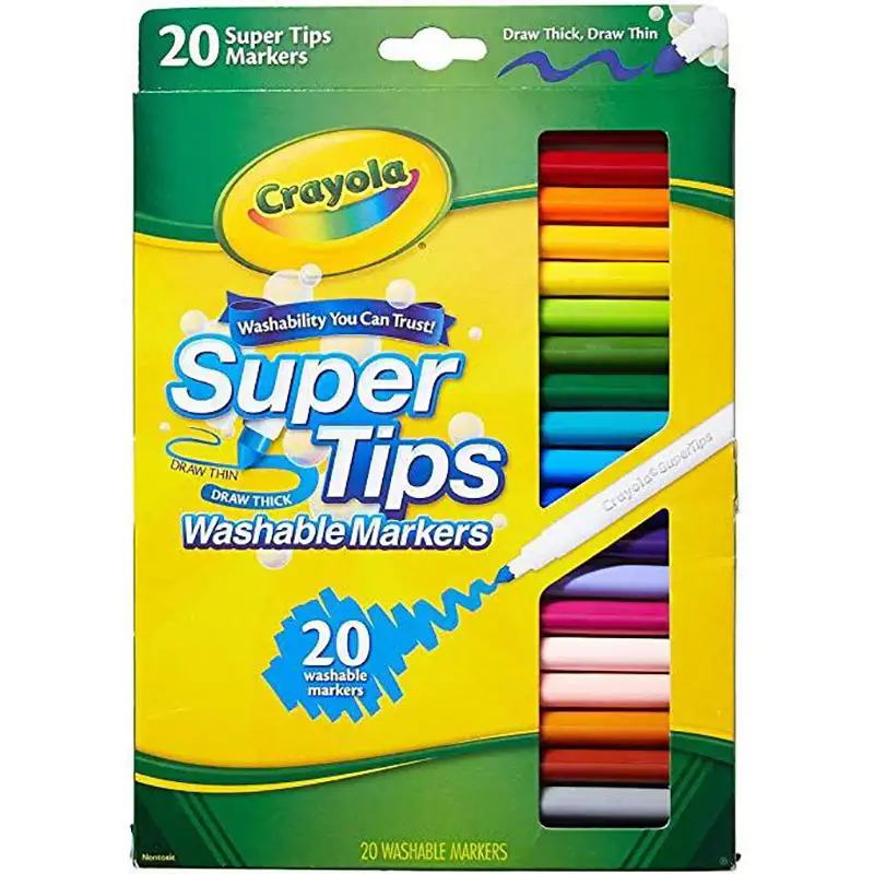 Crayola Marcador Super Tips Fino 20 Colores