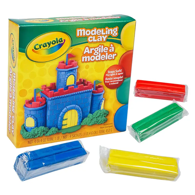 Crayola Plasticina 4 Colores 113 Grs. X Color